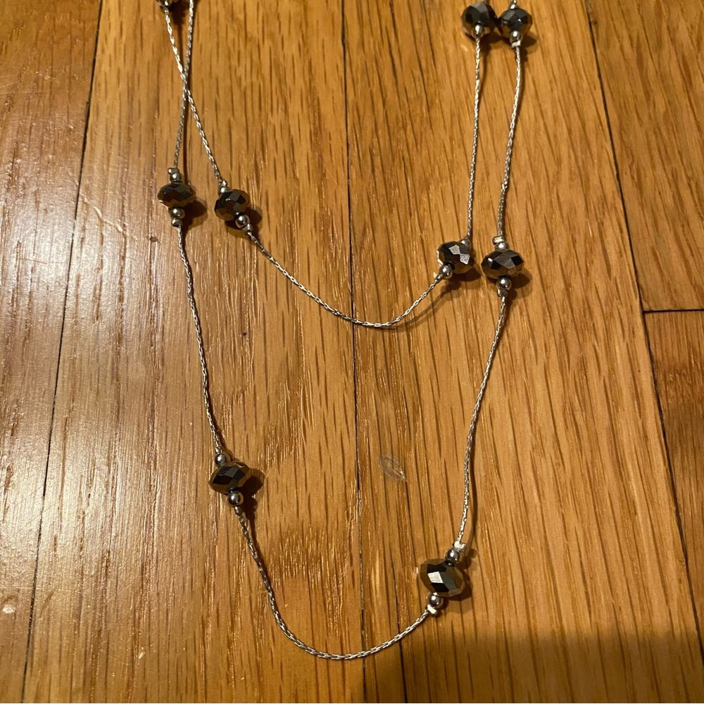 Alfani Silver Long Necklace